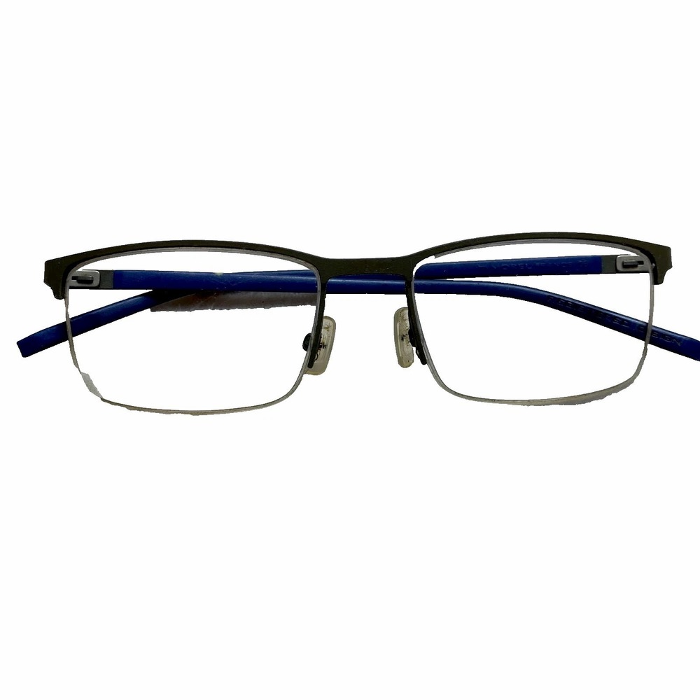 Morel LT Eyeglasses Blue Gray Titanium Registered Design